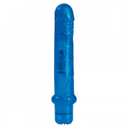 Vibrator Jammy Jelly Fresh Glitter albastru