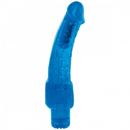 Vibrator Jelly Cu Glitter Albastru pe xBazar