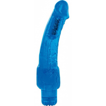 Vibrator Jelly Puzzling Glitter Albastru