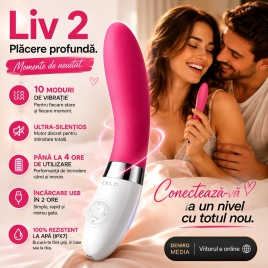 Vibrator Lelo Liv 2 pentru Stimularea Punctului G Roz