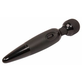 Vibrator Clitoridian Power Wand cu Cap Flexibil Negru