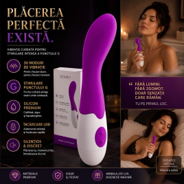 Vibrator Curbat Pretty Love Bishop pentru Punctul G Mov