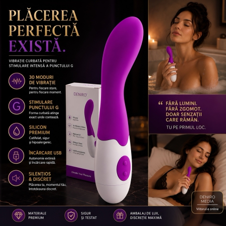 Vibrator Curbat Pretty Love Bishop pentru Punctul G Mov