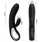 Vibrator Rabbit Pretty Love Elmer Negru