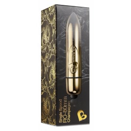 Vibrator Ou Glonț Champagne pentru Stimulare Clitoridiană
