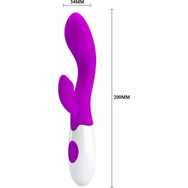 Vibrator Satisfacție Personalizată cu Stimulare Dublă Mov