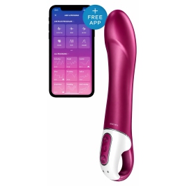 Vibrator Satisfyer Big Heat Vișiniu