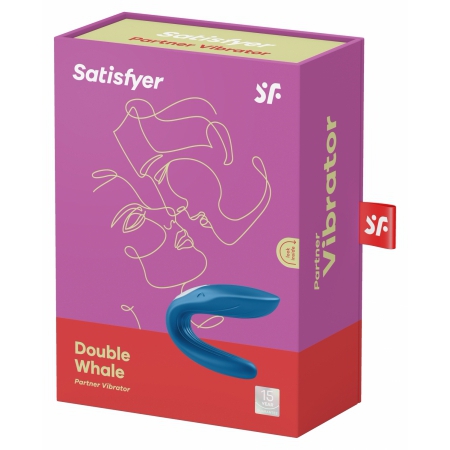 Vibrator de Cuplu Satisfyer Partner Whale cu Două Motoare