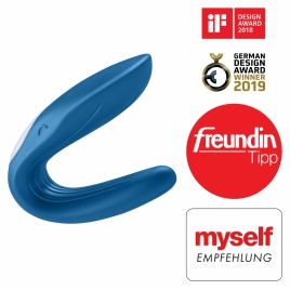 Vibrator de Cuplu Satisfyer Partner Whale cu Două Motoare