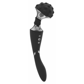Vibrator Shiatsu Flexibil cu Două Motoare