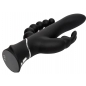 Vibrator Triplu Happy Rabbit Negru
