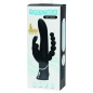 Vibrator Triplu Happy Rabbit Negru