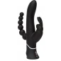 Vibrator Triplu Happy Rabbit Negru