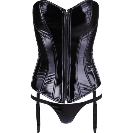 Corset Black Level Vinyl Ivanna Negru S