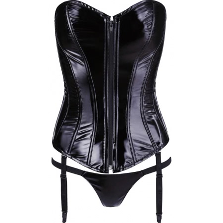 Corset Black Level Vinyl Ivanna Negru M