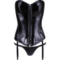 Corset Black Level Vinyl Ivanna Negru S