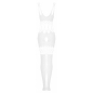 Catsuit Obsessive G330 Alb XL-2XL