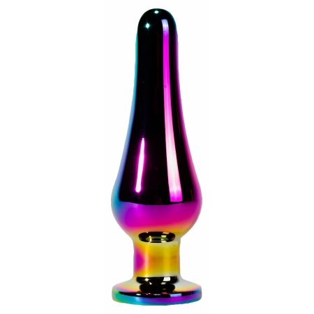X-MEN Secret Shine Metal Anal Plug Rainbow M Multicolor